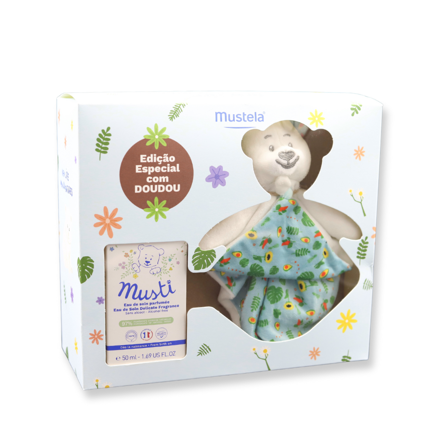 Mustela Bébé - Coffret Eau de soin Musti 🍃 This gift set is composed: *  Musti Eau de soin 50ml * new Musti bear 🛒 For orders:…