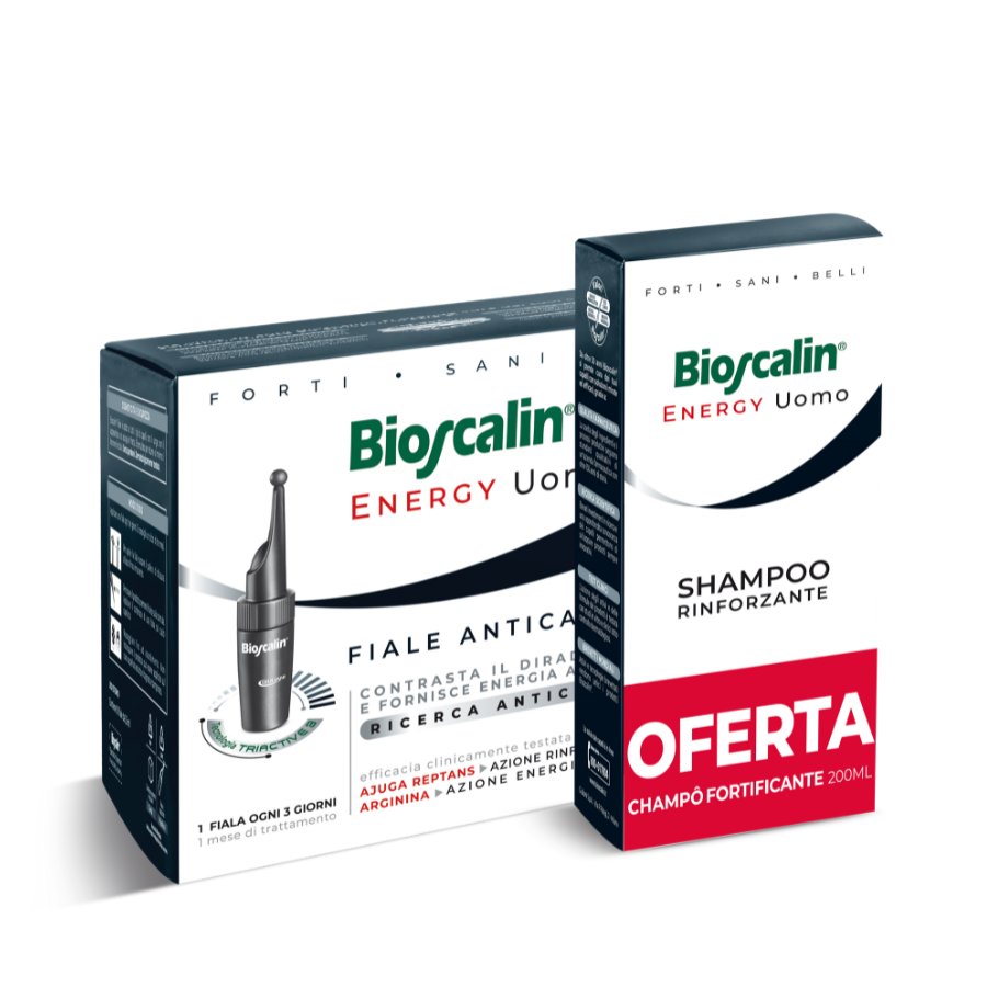 Bioscalin Energy Homem Ampolas x10 + Champô Fortificante 200ml