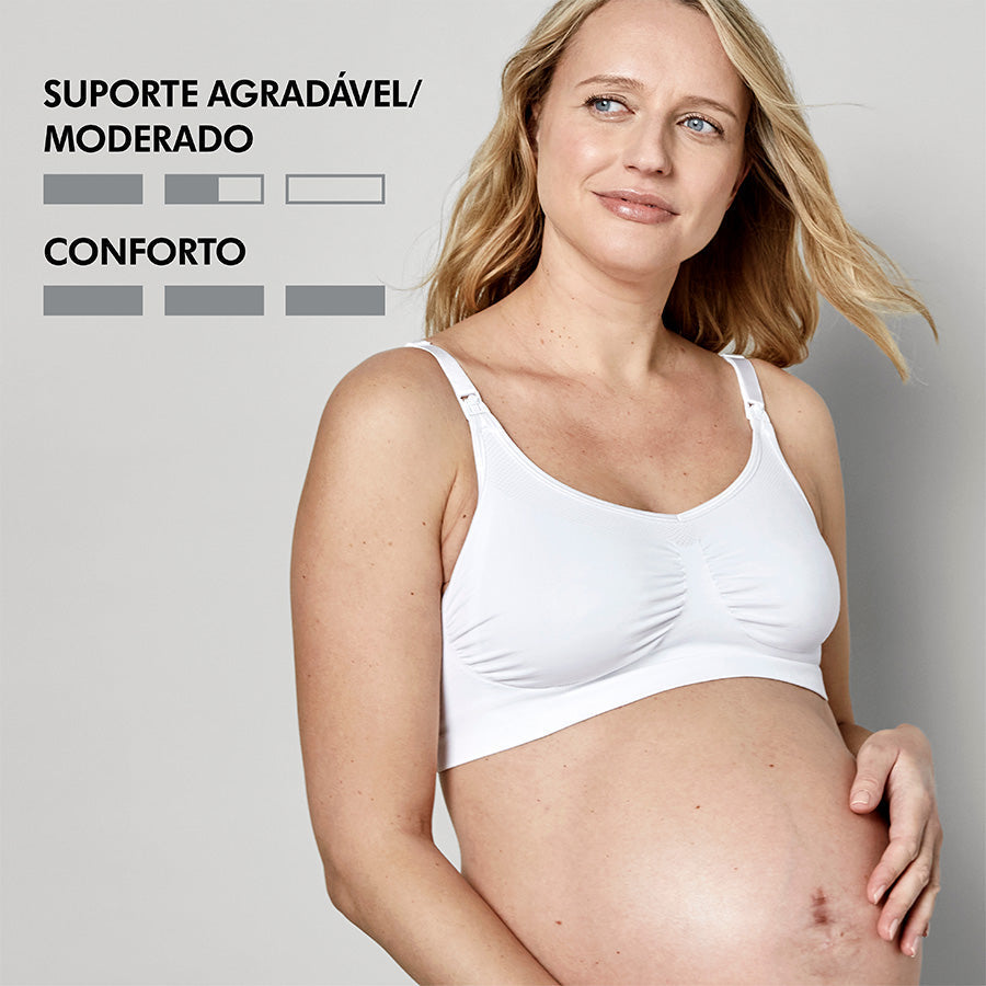 Medela Keep Cool Pregnancy and Nursing Bra M White