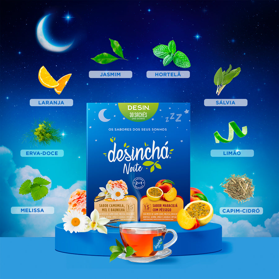 Desinchá Sabores de Noche Sobres x30
