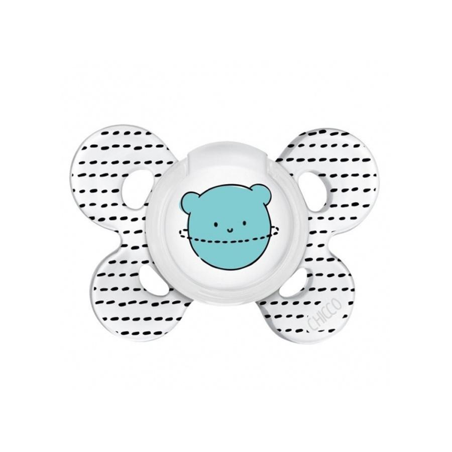 Chicco Chupeta Physio Forma Comfort Edição Black & White 0-6m