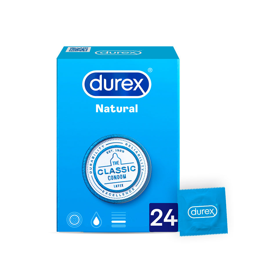 Durex Natural Preservativos x24