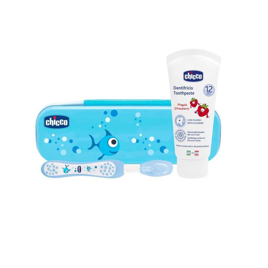 Chicco Estojo Higiene Oral Azul 12M+
