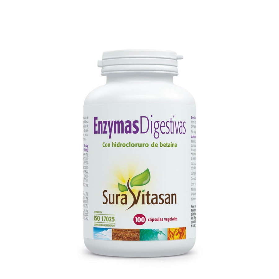 Sura Vitasan Enzimas Digestivas Cápsulas x100