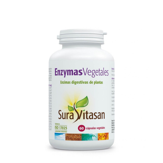 Sura Vitasan Enzimas Digestivas de Plantas Cápsulas x60