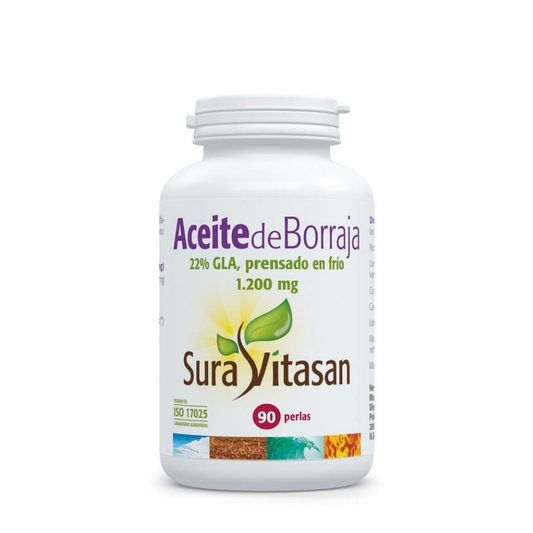 Sura Vitasan Óleo de Borragem 1200mg Cápsulas x90