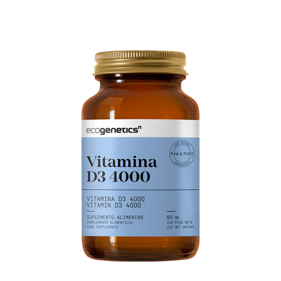 Ecogenetics Vitamina D3 4000 Cápsulas x60