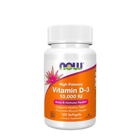 Now Vitamin D-3 10000 IU Capsules x120