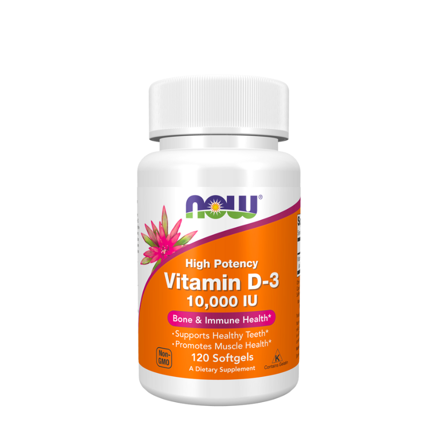 Now Vitamin D-3 10000 UI Cápsulas x120