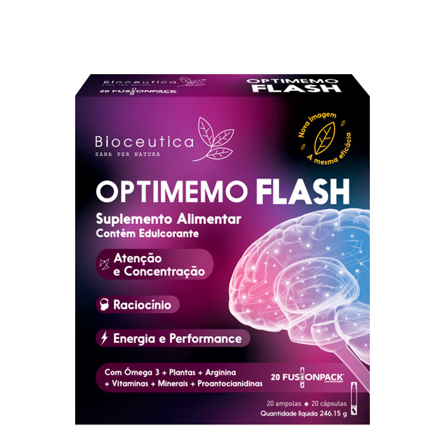 Flash Capsule Bioceutica Optimemo Flash Fusionpack 20 Ampoules + 20 Capsules – FarmatoGo