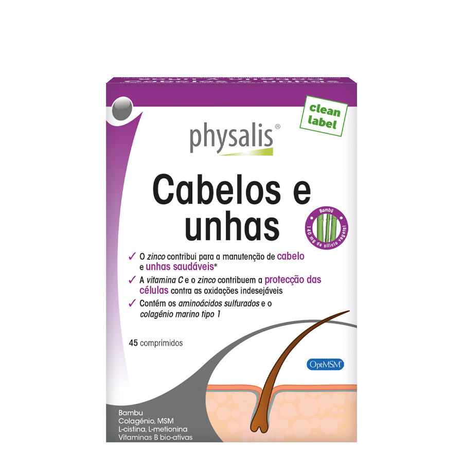 Physalis Cabelos e Unhas Comprimidos x 45 – FarmatoGo