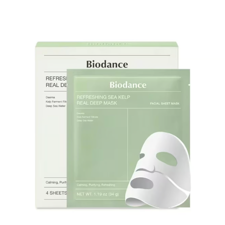 Biodance Refreshing Sea Kelp Real Deep Máscara Facial x4