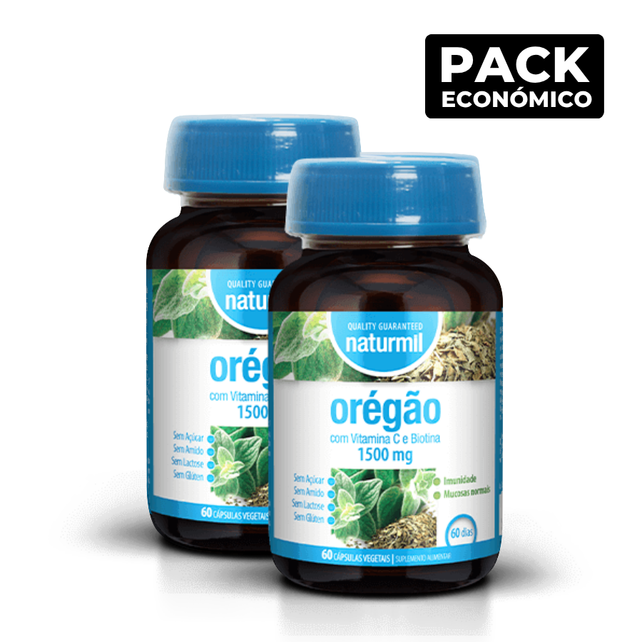 Naturmil Oregão 1500mg Cápsulas 2x60