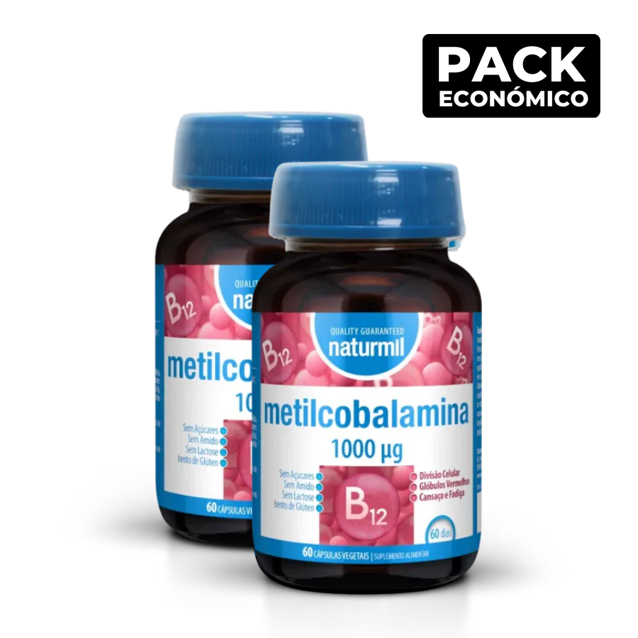 Naturmil Metilcobalamina 1000 ug Cápsulas 2x60