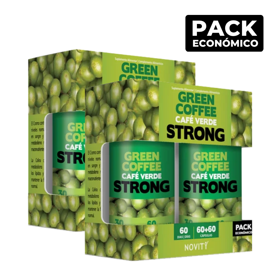 Novity Café Verde Strong 30+30 Comprimidos x2