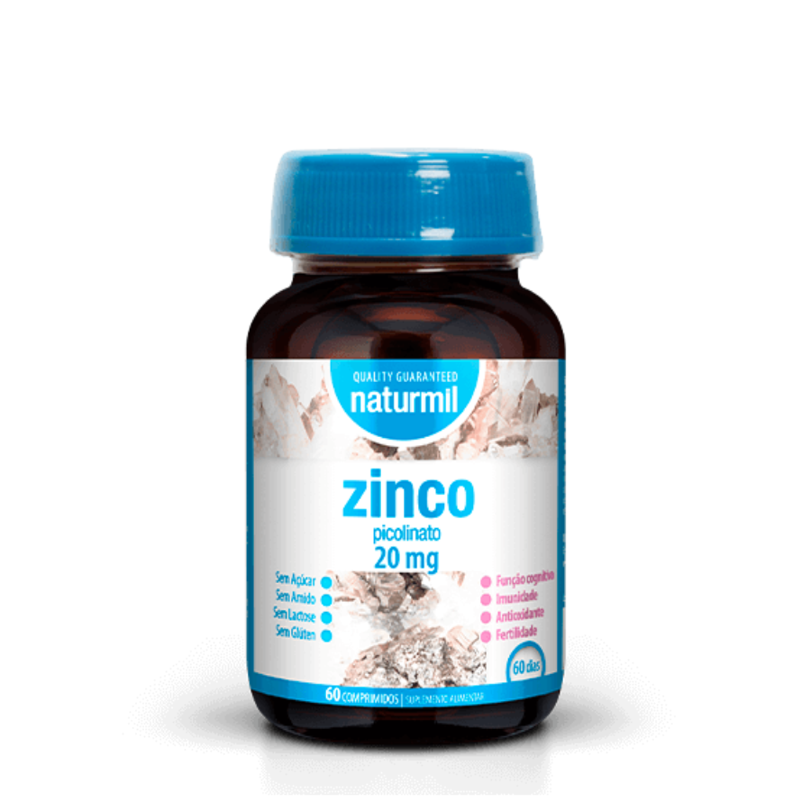 Naturmil Zinco Picolinato 20mg Comprimidos x60