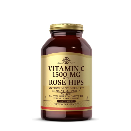Solgar Vitamina C Rose Hips 1500mg Cápsulas x180
