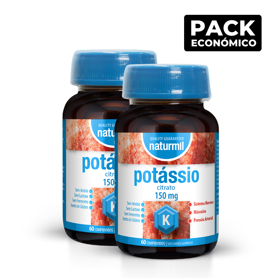 Naturmil Citrato de Potasio 150mg Comprimidos 2x60