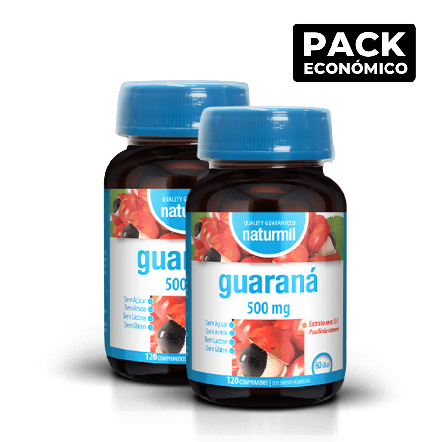 Naturmil Guaraná 500mg Comprimidos 2x120