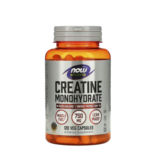 Now Creatine Monohydrate 750mg Cápsulas x120