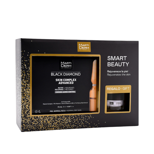 Martiderm Coffret Smart Beauty Black Diamond Skin Complex Advanced Ampolas x30 + Epigence 15ml