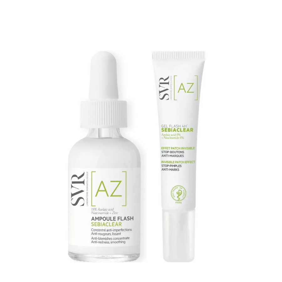 SVR Sebiaclear AZ Gel Flash 4H 15ml + Ampoule Flash 30ml
