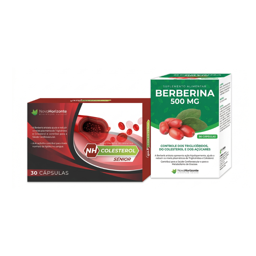 Berberina 500mg Cápsulas x90 + NH Colesterol Sénior Cápsulas x30