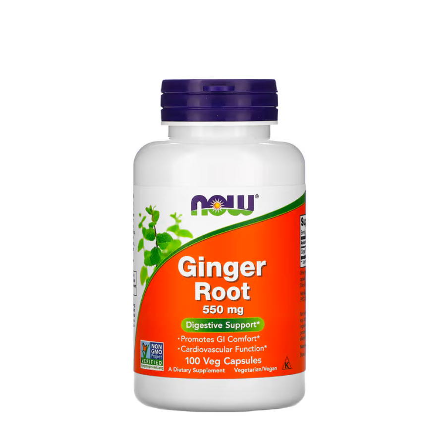 Now Ginger Root 550mg Capsules x100