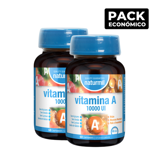 Naturmil Vitamina A 10 000 UI Comprimidos 2x60