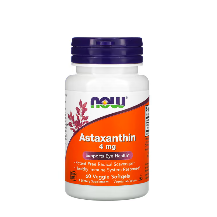 Now Astaxanthin 4mg Capsules x60