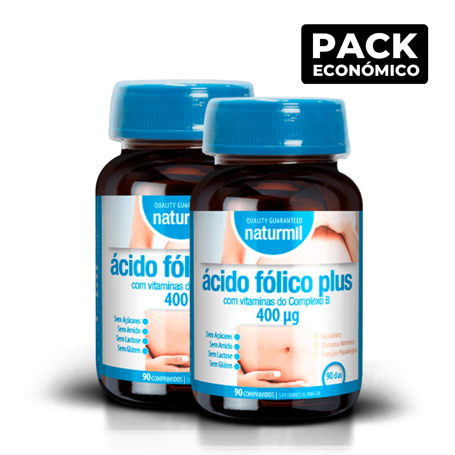 Naturmil Ácido Fólico 400 µg Comprimidos 2x90