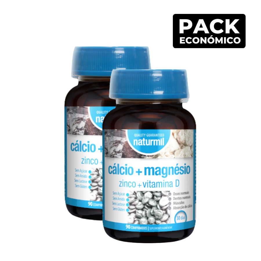 Naturmil Calcium + Magnesium + Zinc + Vitamin D Tablets 2x90