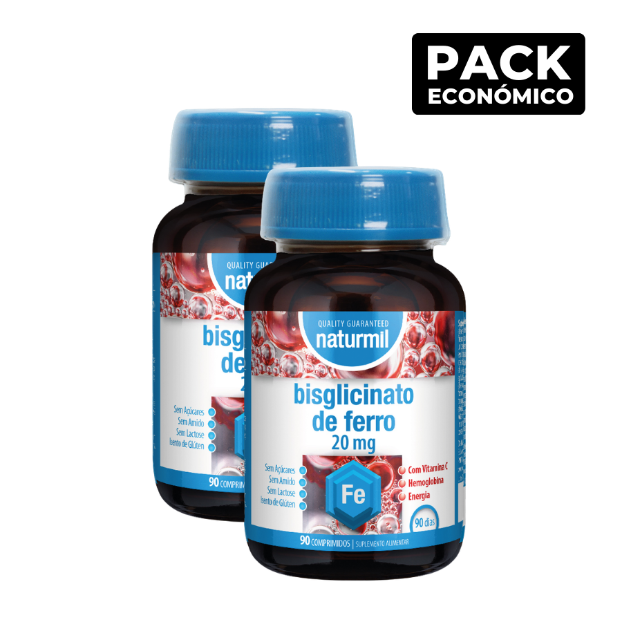 Naturmil Bisglicinato de Ferro Comprimidos 2x90