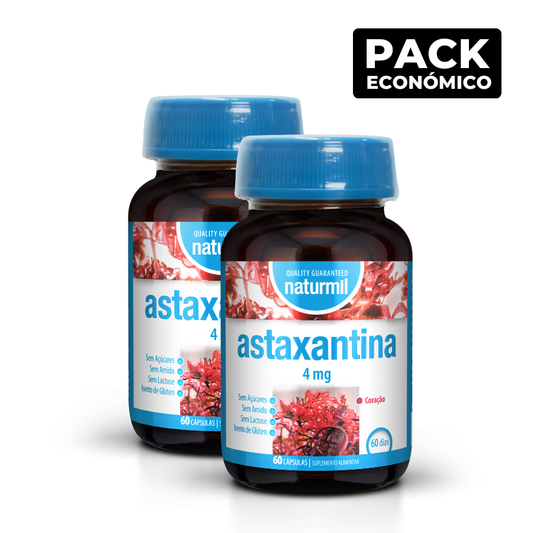 Naturmil Astaxantina 5mg Cápsulas 2x30