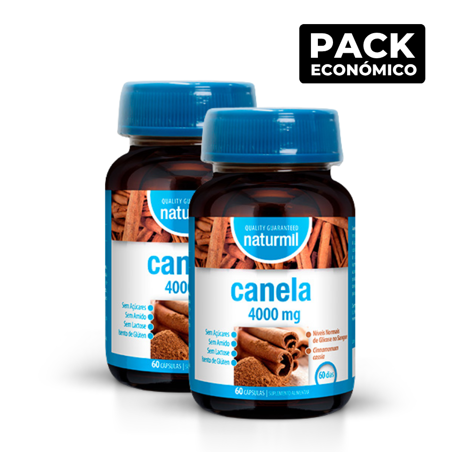 Naturmil Canela 4000mg Cápsulas 2x60