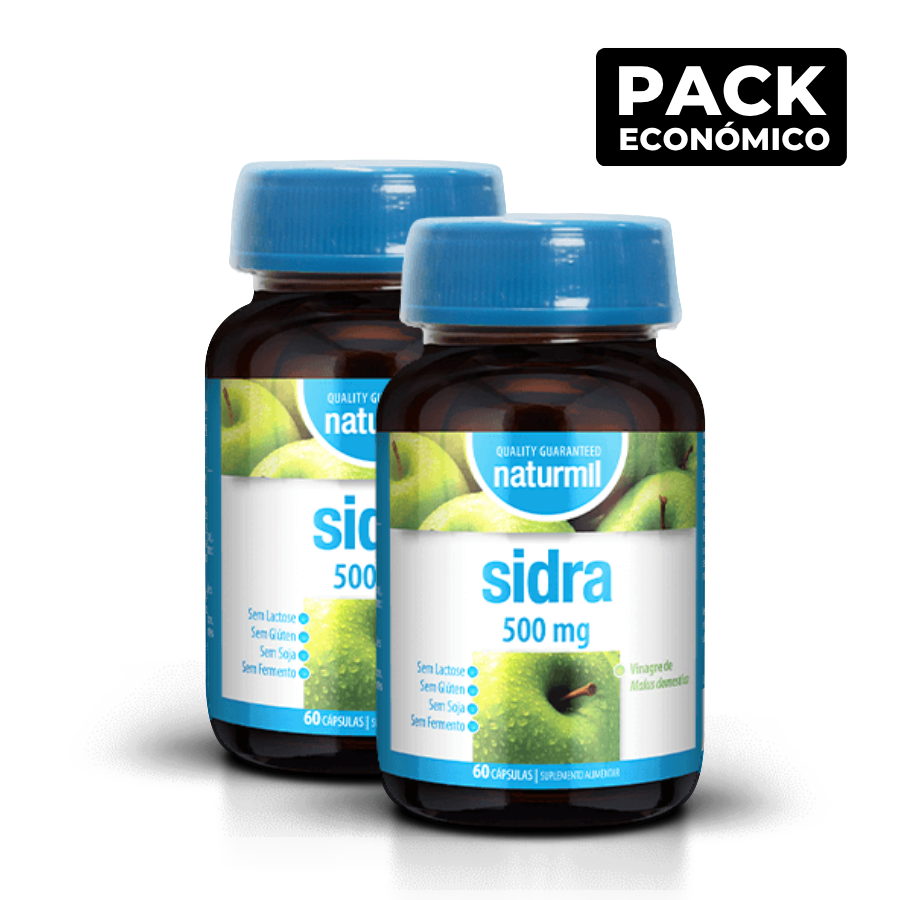Naturmil Sidra 500mg Cápsulas 2x60