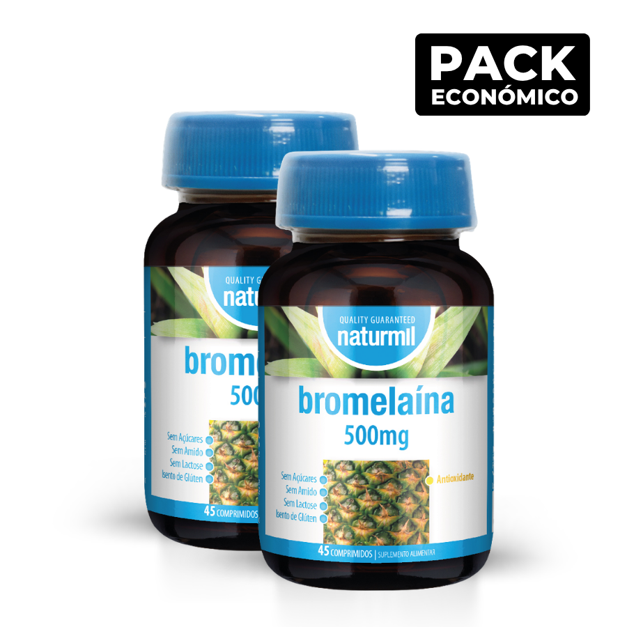 Naturmil Bromelaína 500mg Comprimidos 2x45