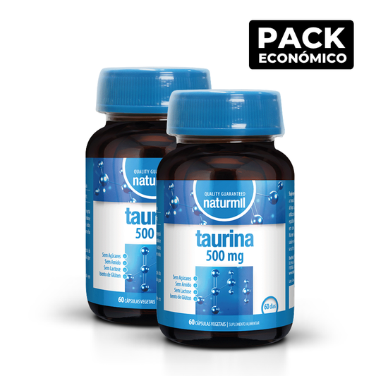 Naturmil Taurina 500mg Cápsulas 2x60
