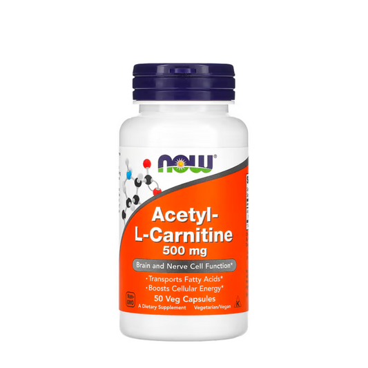 Now Acetil L-Carnitina 500mg Cápsulas x50