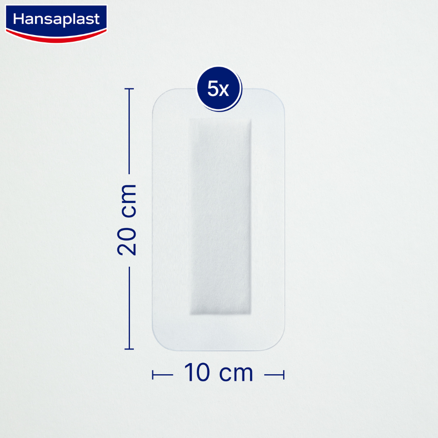Hansaplast Aqua Protect Dressings 4XL x5 (10 x 20cm)