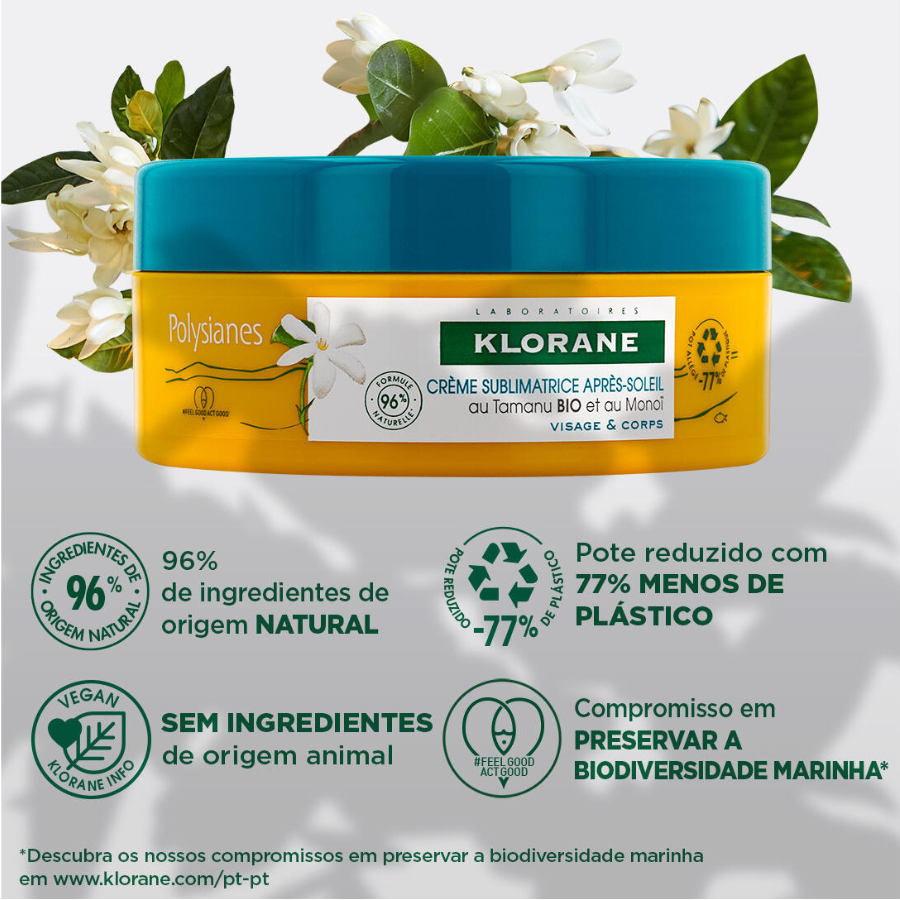 Klorane Polysianes Creme Sublime Pós-Solar 200ml