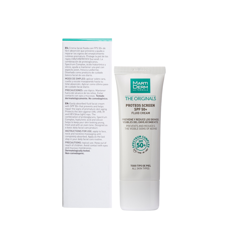 Screen Col Cream Martiderm The Originals Proteos Screen Fluid Cream SPF50+ 40ml – FarmatoGo
