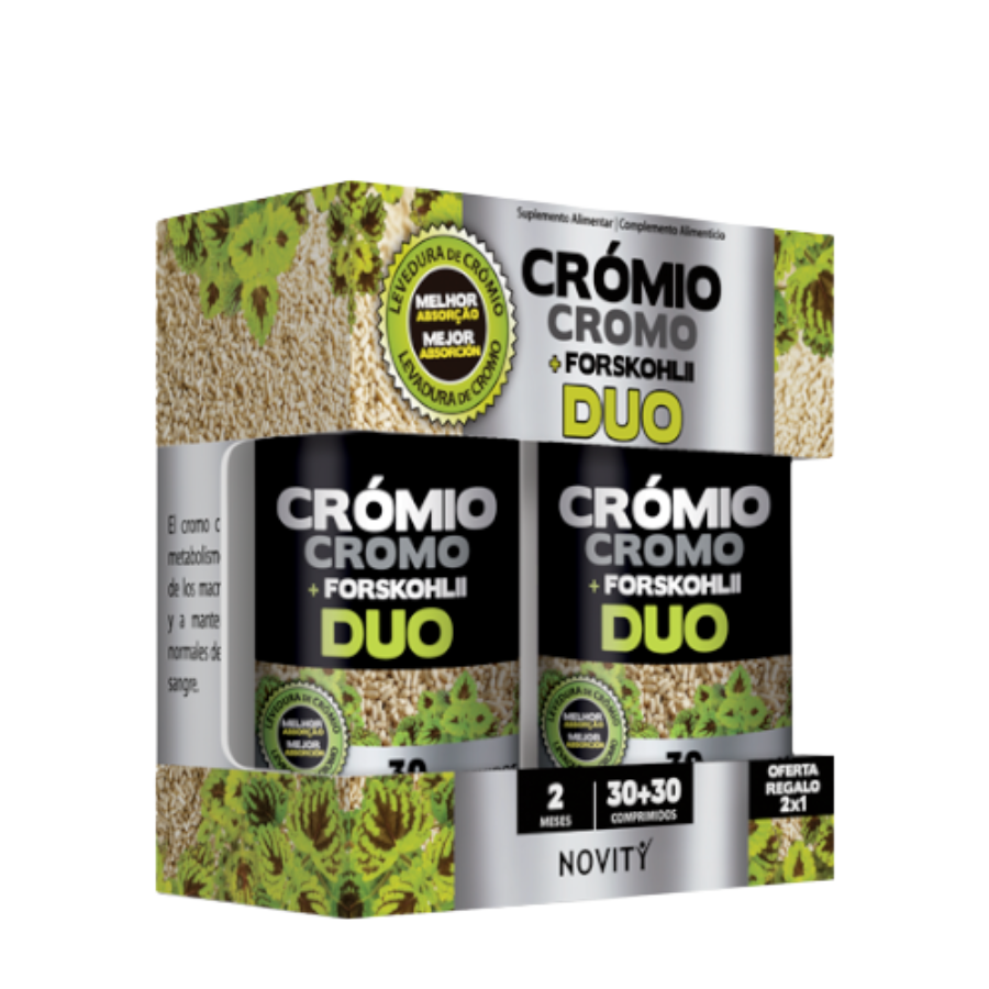 Novity Crómio + Forskohlii DUO