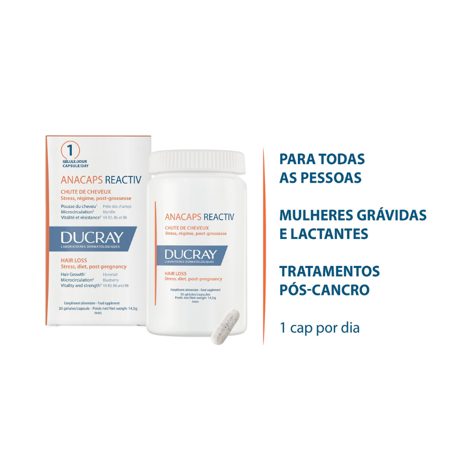 Ducray Anacaps Reactiv Queda Cápsulas x30