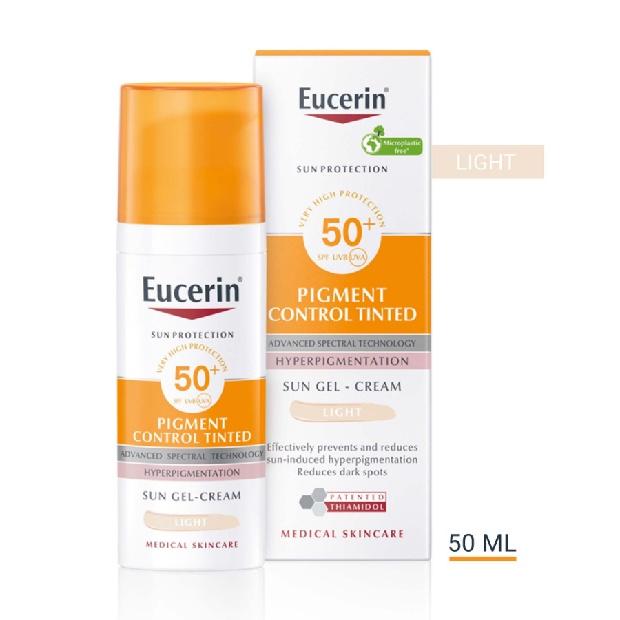 Eucerin Sun Pigment Control Gel-Crème Teinté Ton Clair SPF50+ 50 ml