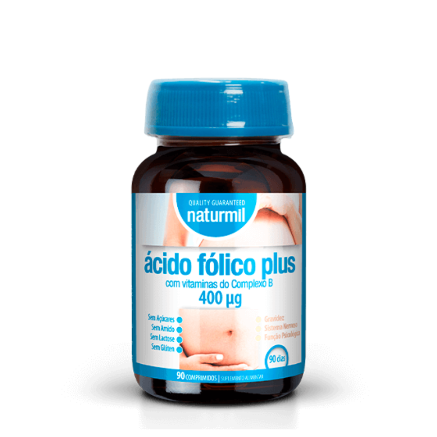 Naturmil Ácido Fólico 400 ug Comprimidos x90