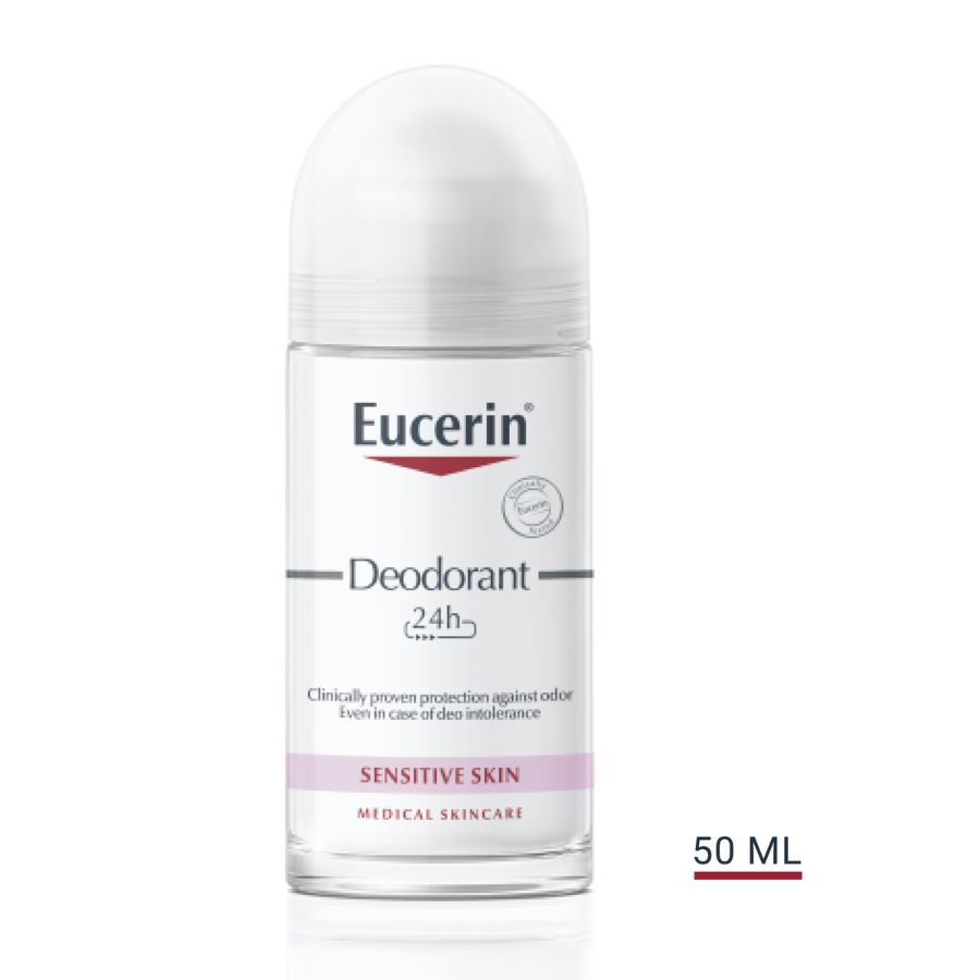 Eucerin Desodorante Roll-On 24H 0% Aluminio 2x50ml