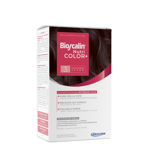 Bioscalin Nutri Color+ Tinta Coloração 3 Castanho Escuro