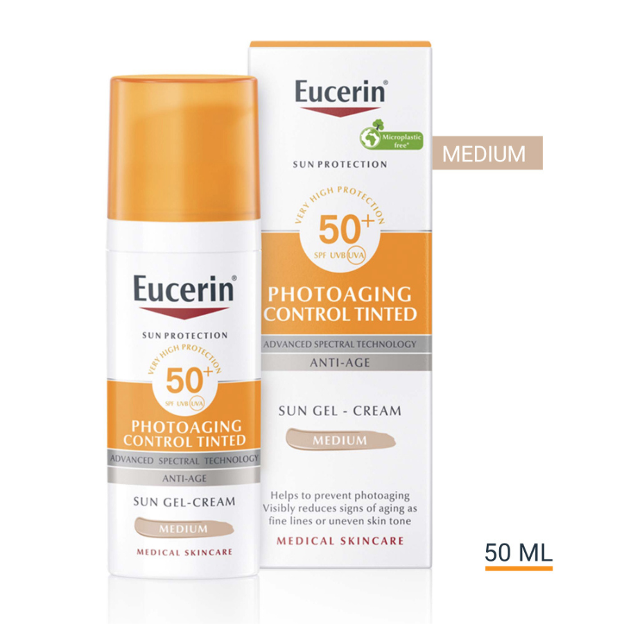 Eucerin Sun Photoaging Control Gel-Crème Ton Moyen SPF50+ 50 ml