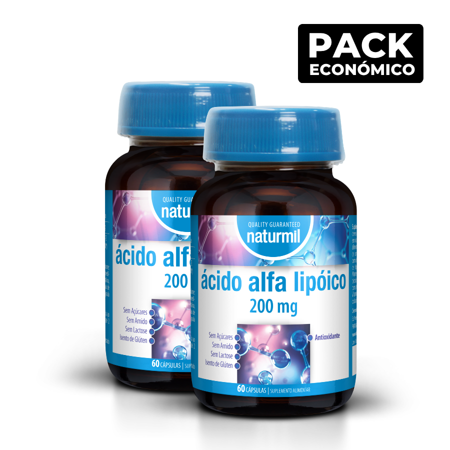 Naturmil Ácido Alfa Lipoico 200mg 2x60